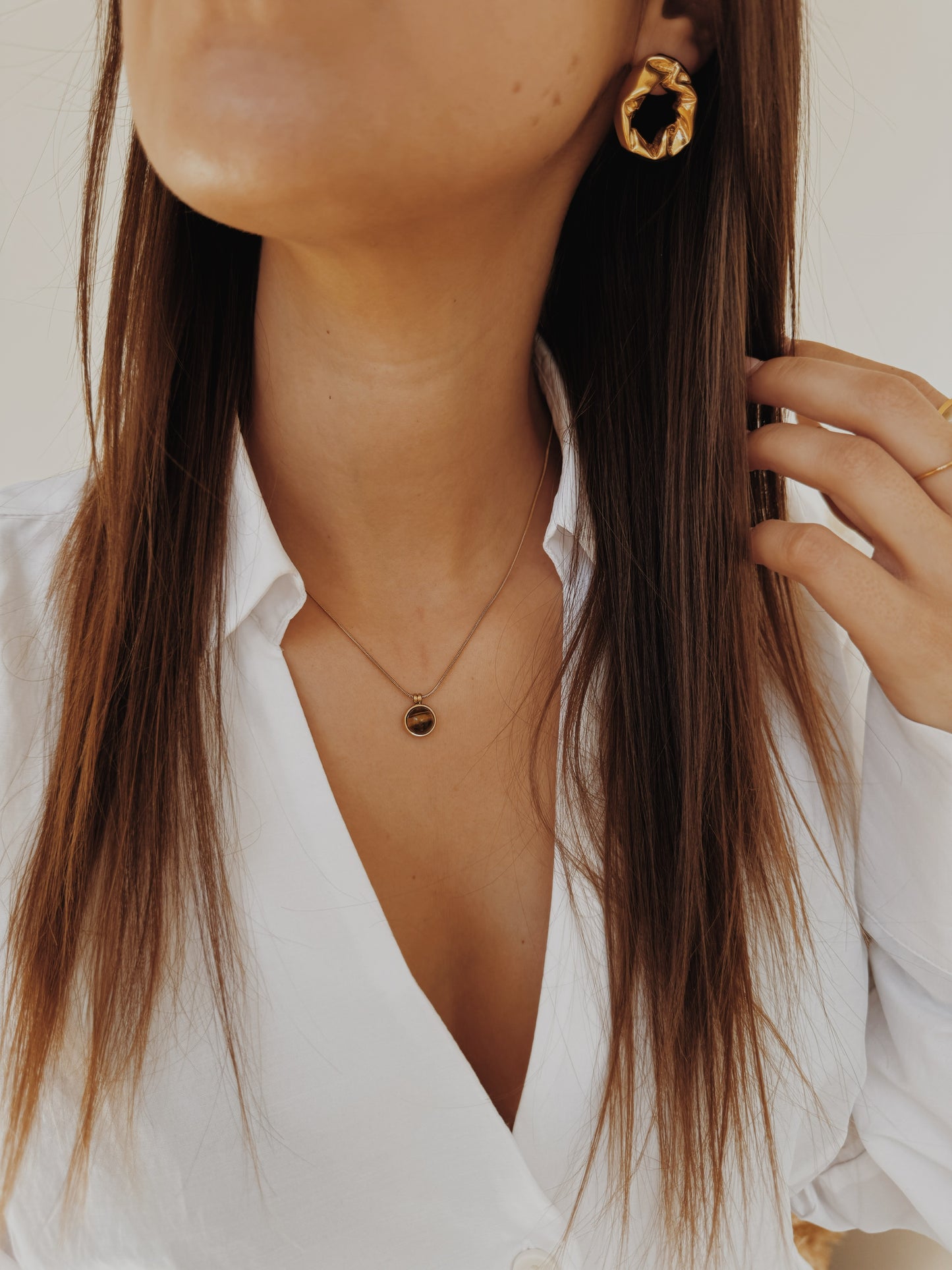 Colar Emma Olho de Tigre