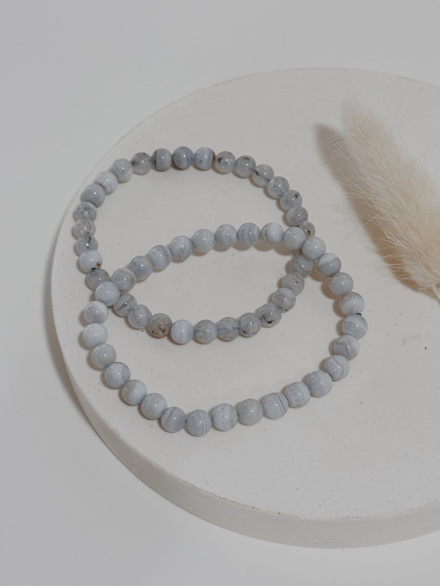 Pulseira Ágata Azul rendada