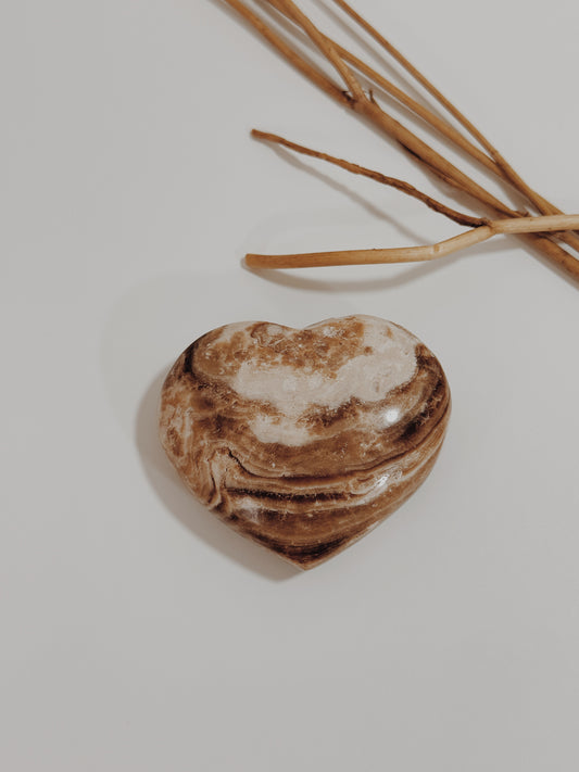 Coração Jaspe Cacau II