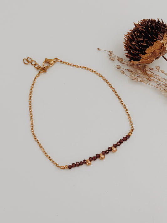 Pulseira gotas douradas - Granada