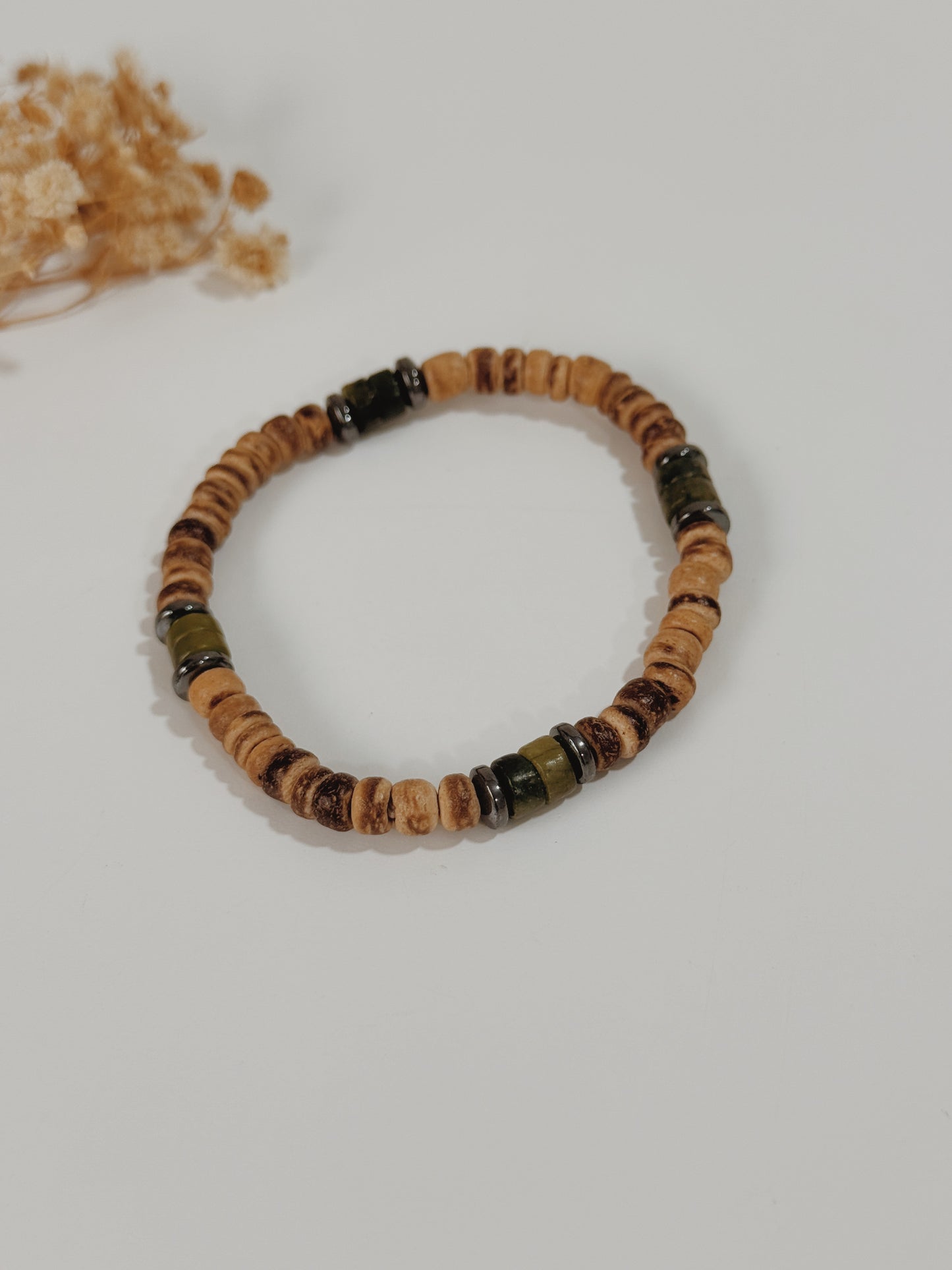 Pulseira Heishi Jade