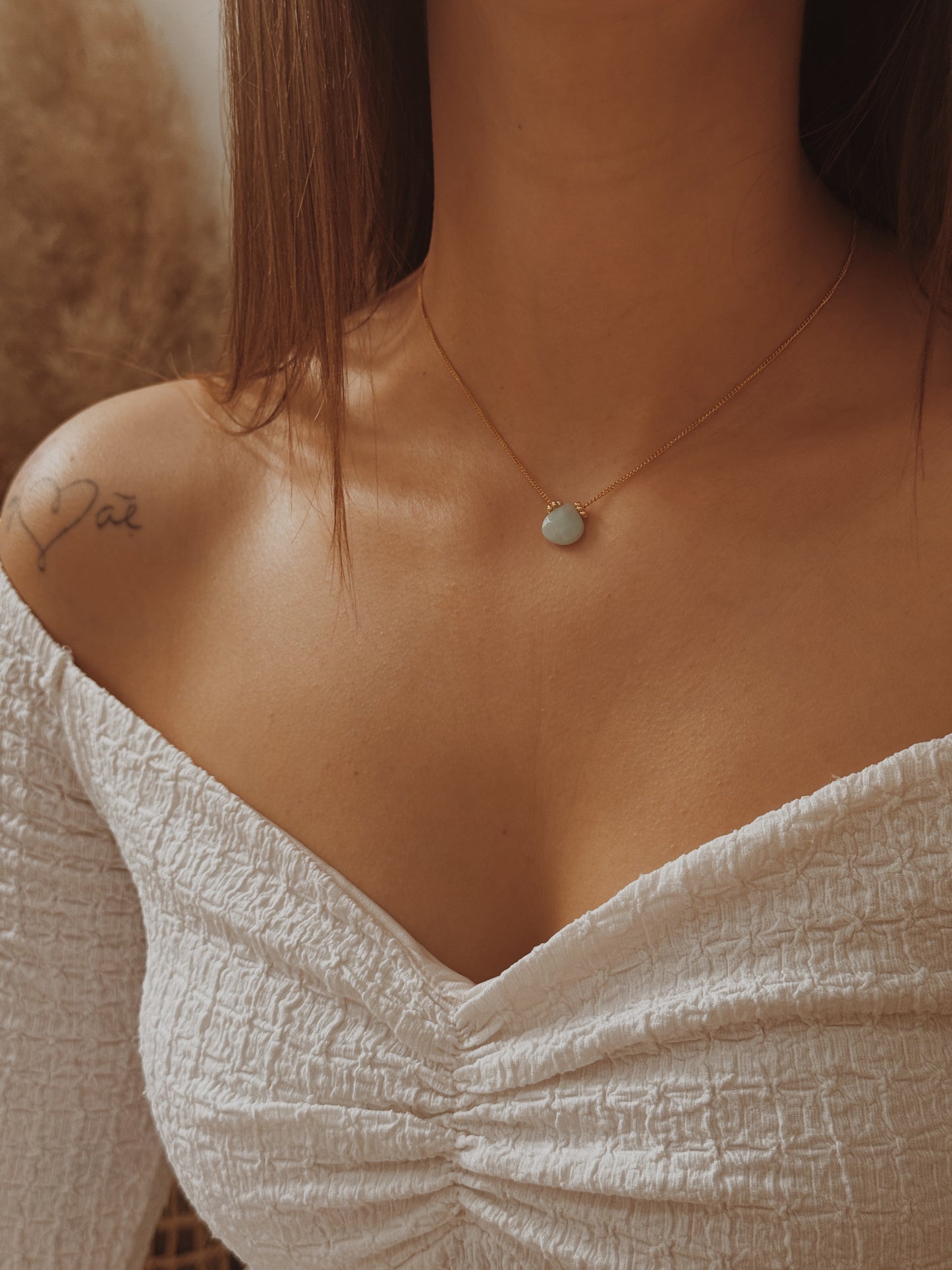 Colar gota Amazonite