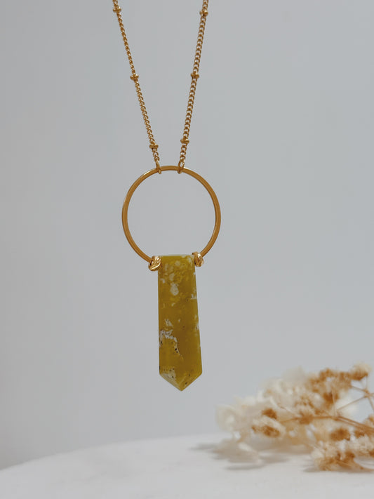 Colar Agni Turmalina verde