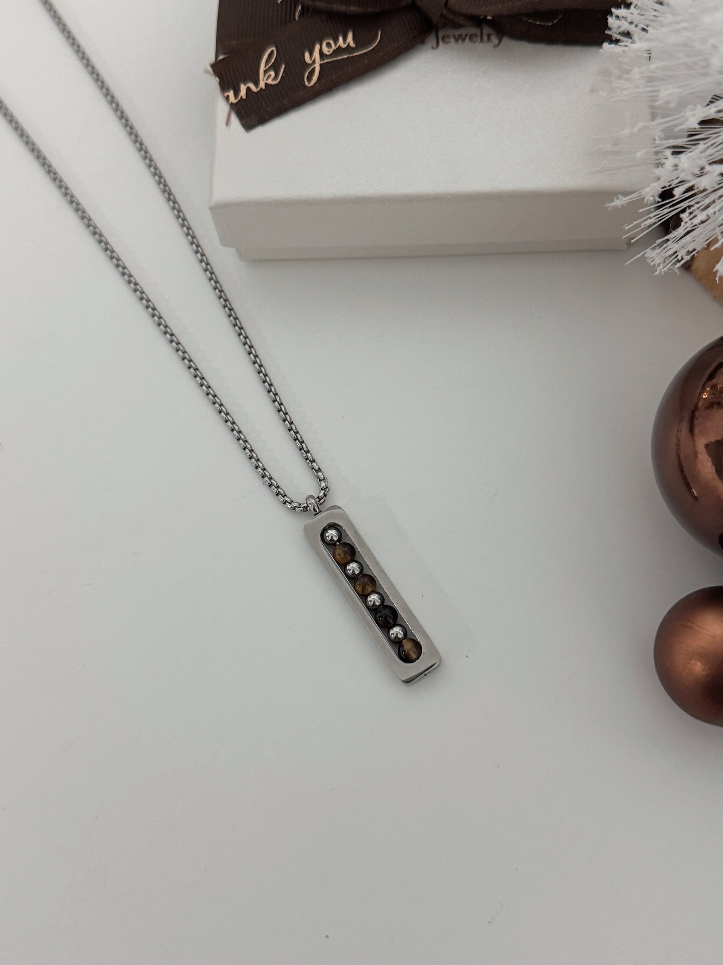 Colar Homem Olho de Tigre