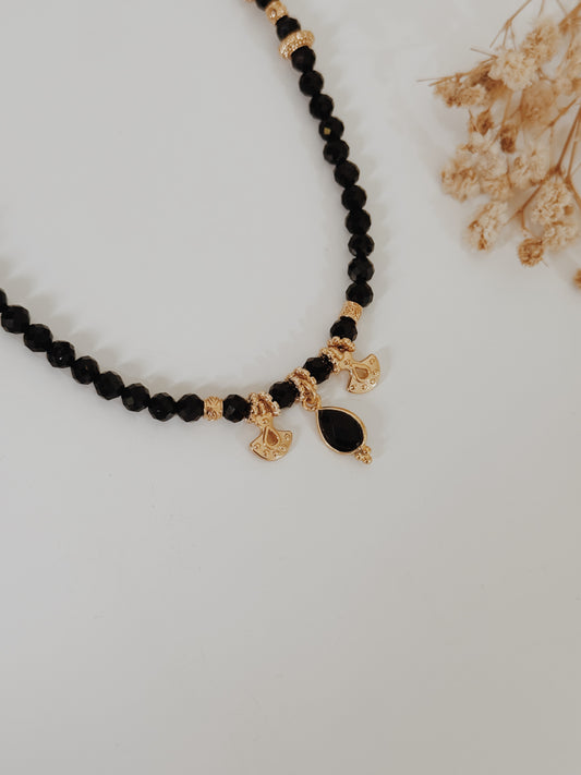 Colar Maya Turmalina Negra