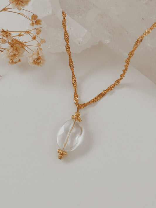 Colar Abby Quartzo Cristal