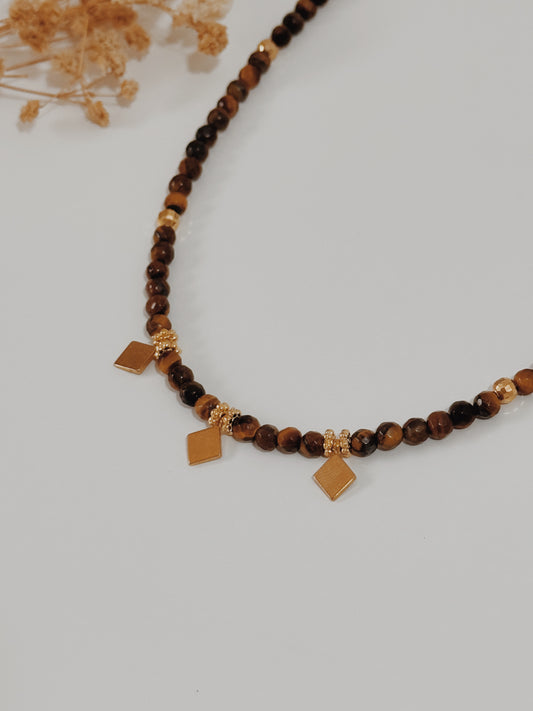 Colar Lakshmi Olho de Tigre