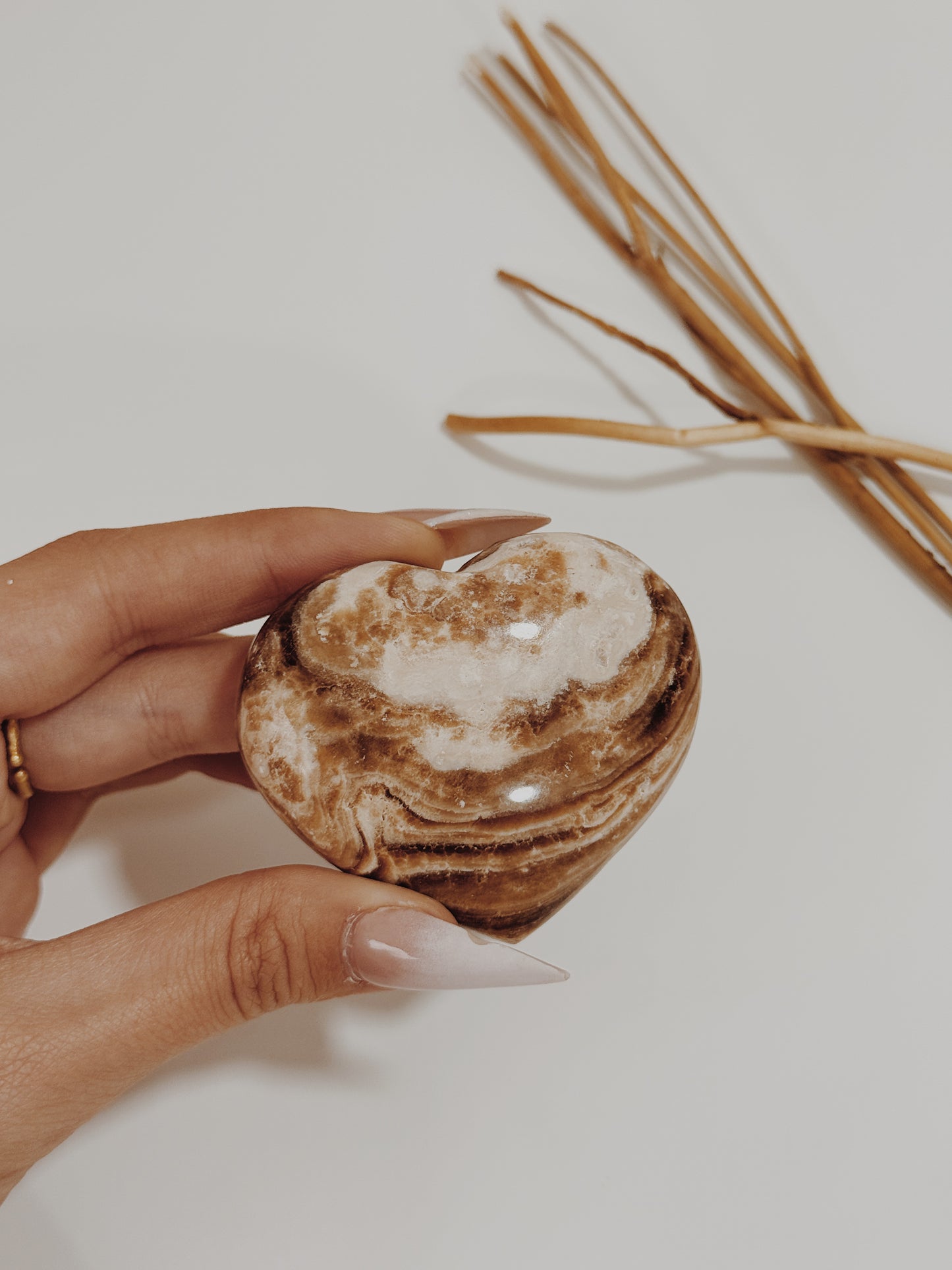 Coração Jaspe Cacau II