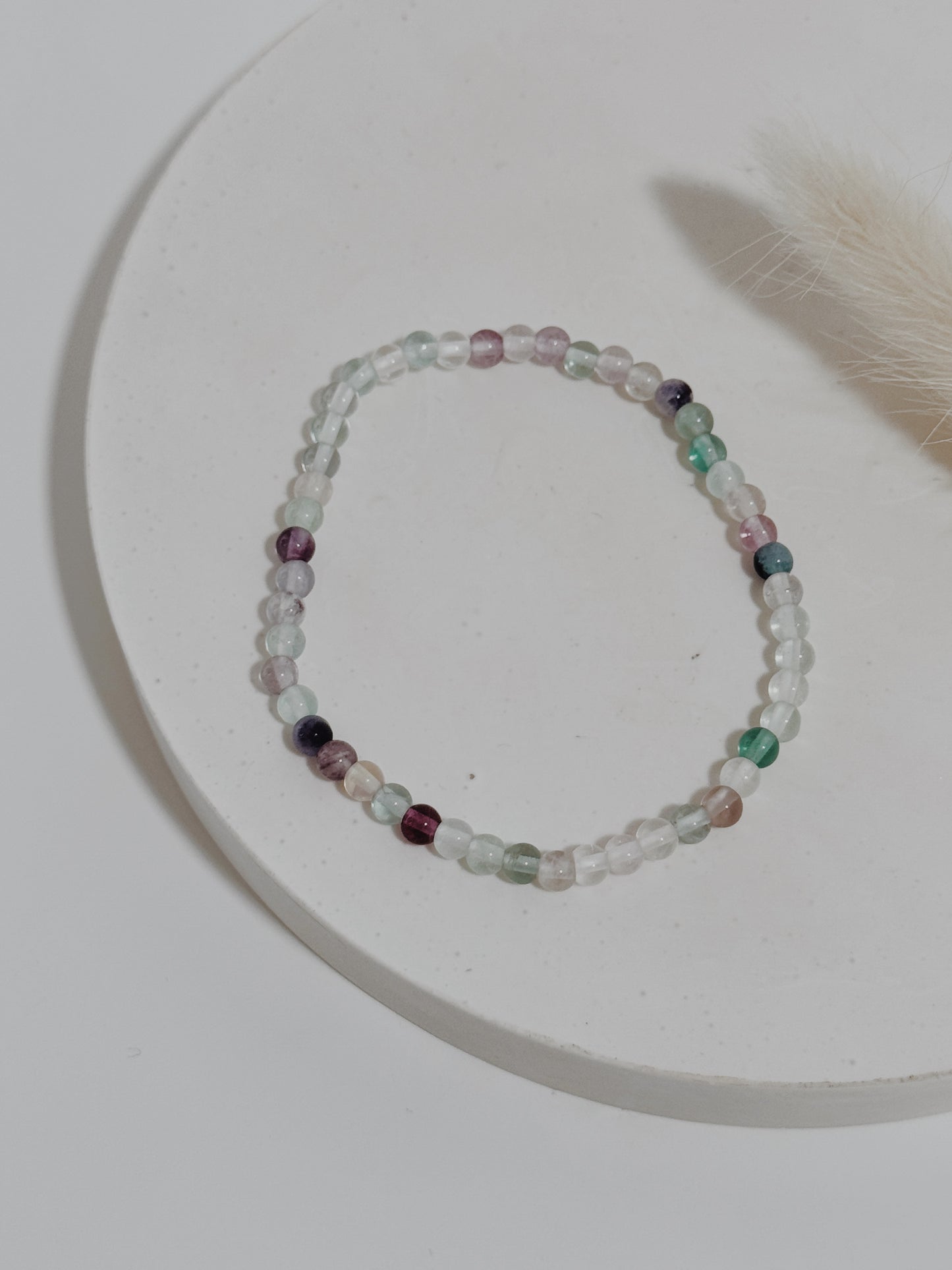 Pulseira Flourite Arco-íris