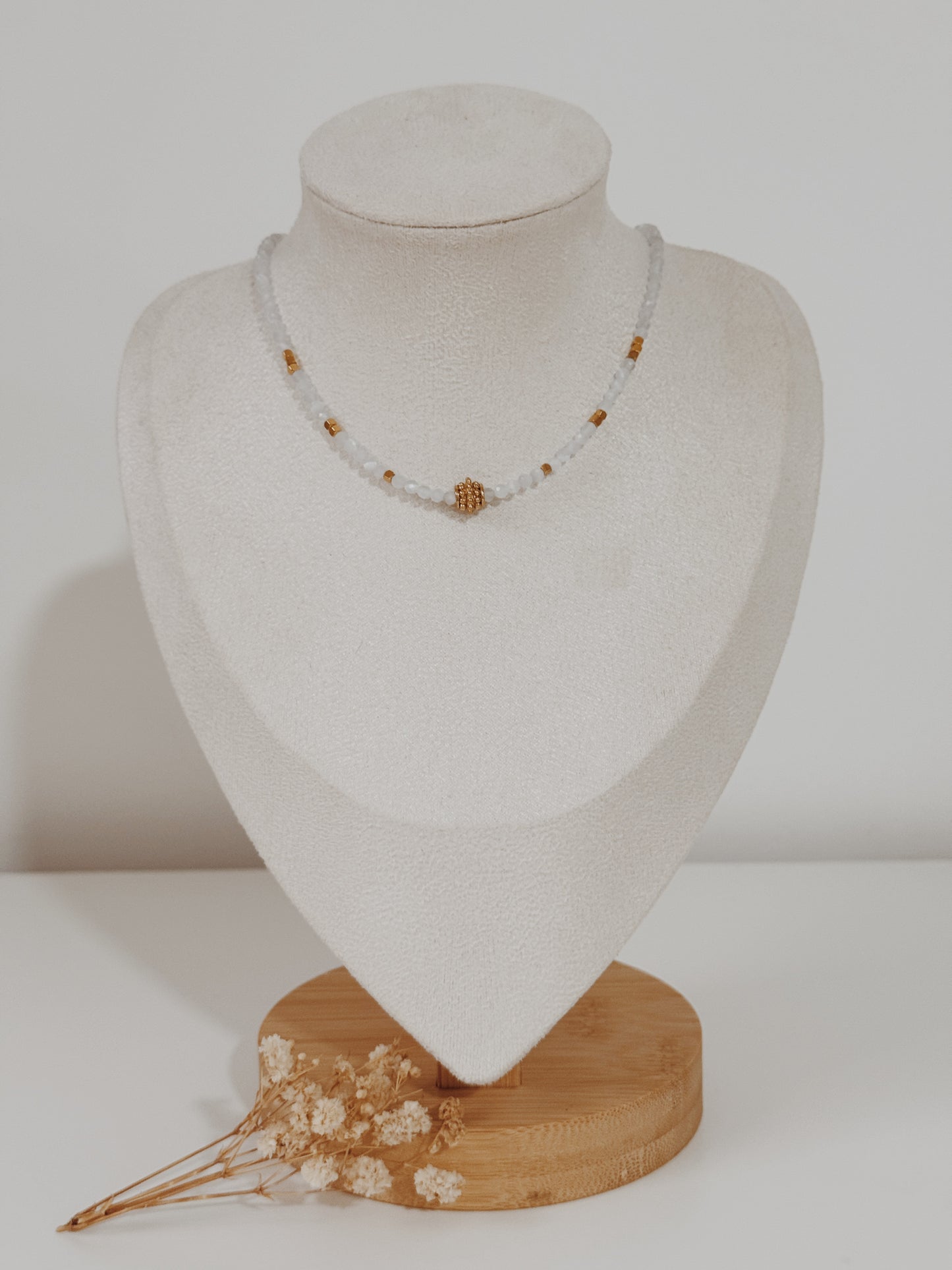 Colar Boheme Selenite