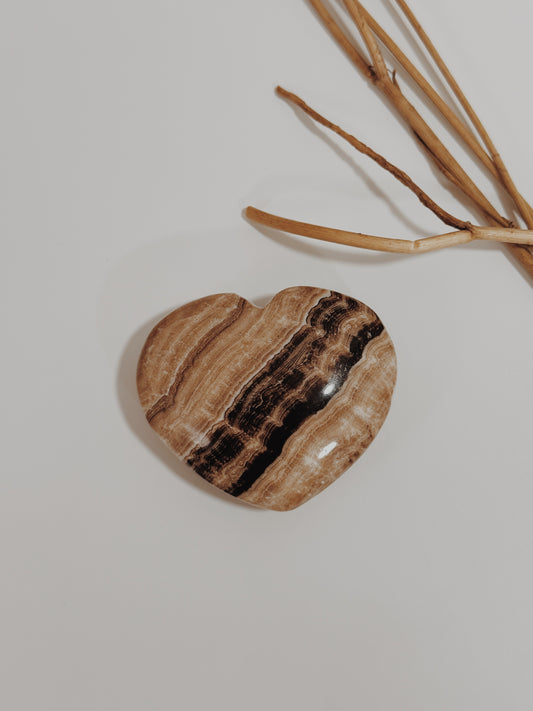 Coração Jaspe Cacau III