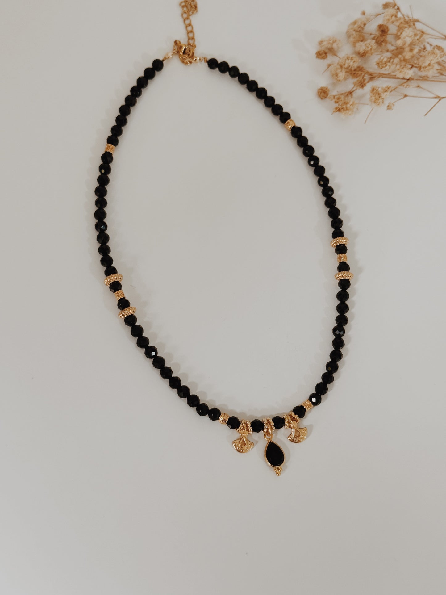 Colar Maya Turmalina Negra