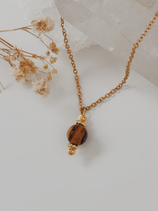 Colar Ashi Olho de Tigre