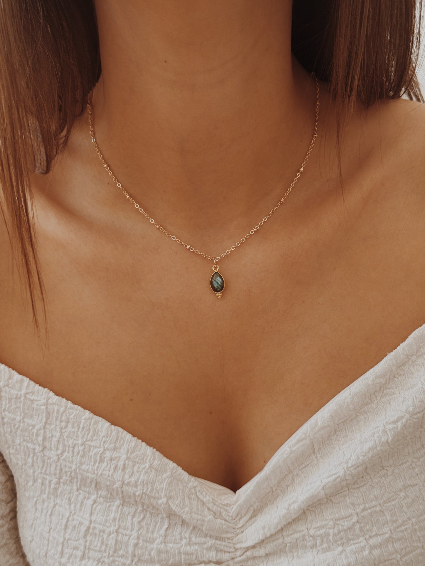 Colar Anita Labradorite