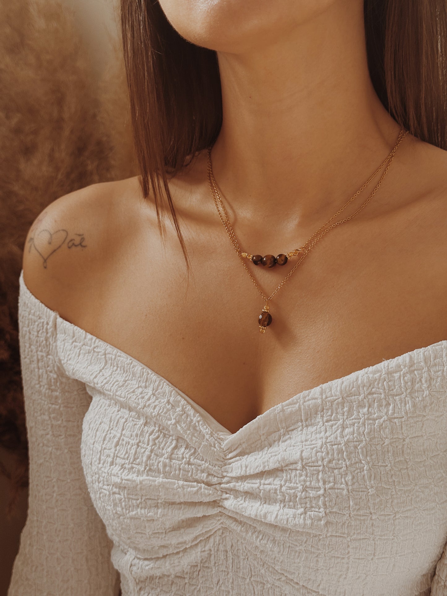 Colar Ashi Olho de Tigre