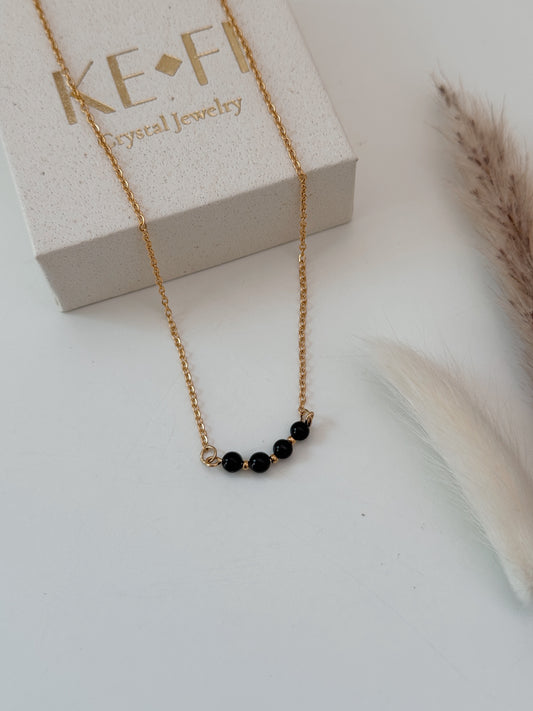 Colar simples Turmalina Negra II