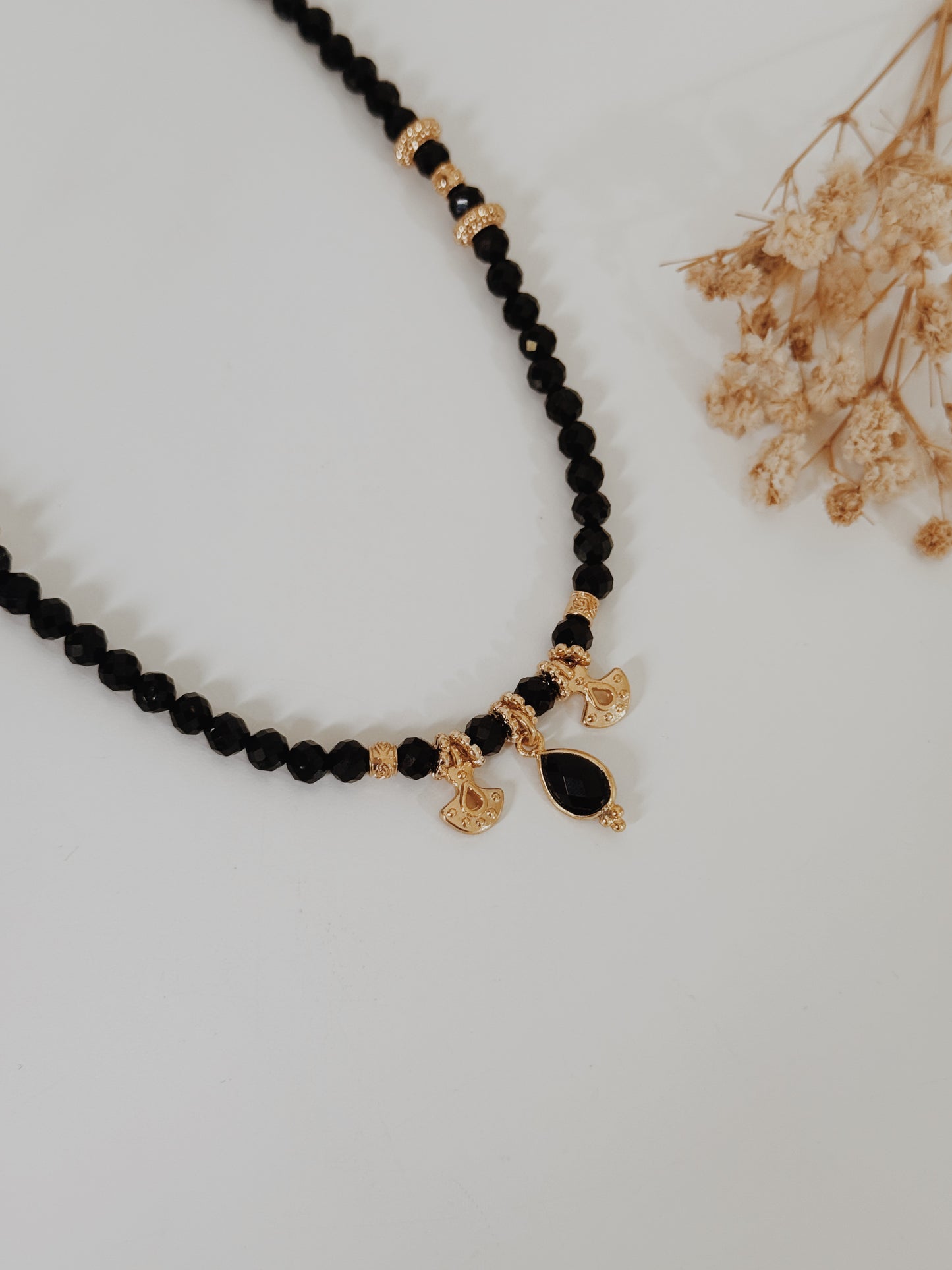 Colar Maya Turmalina Negra