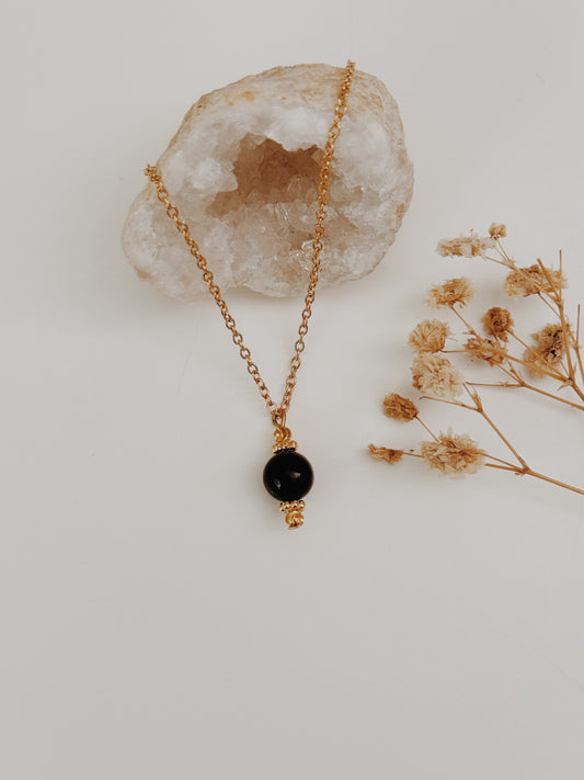 Colar Ashi Turmalina Negra