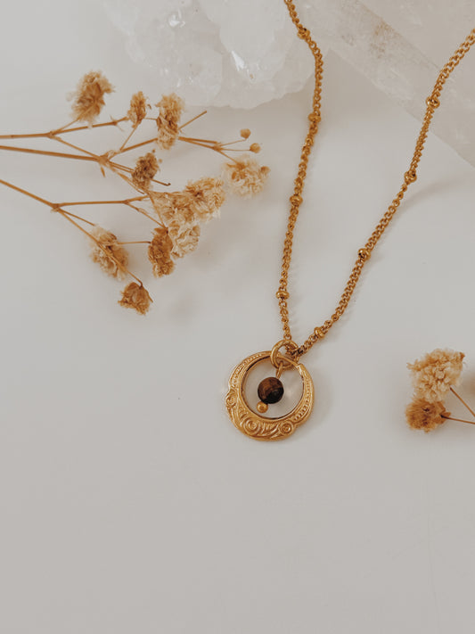 Colar Shiva Olho de Tigre