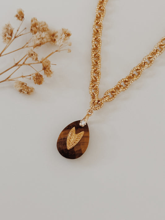 Colar Isha Olho de Tigre