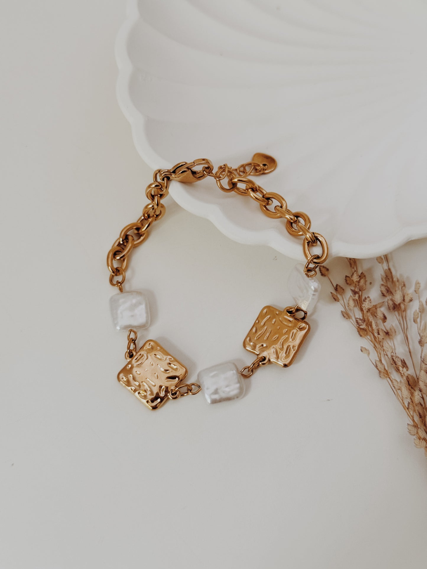 Pulseira maré dourada