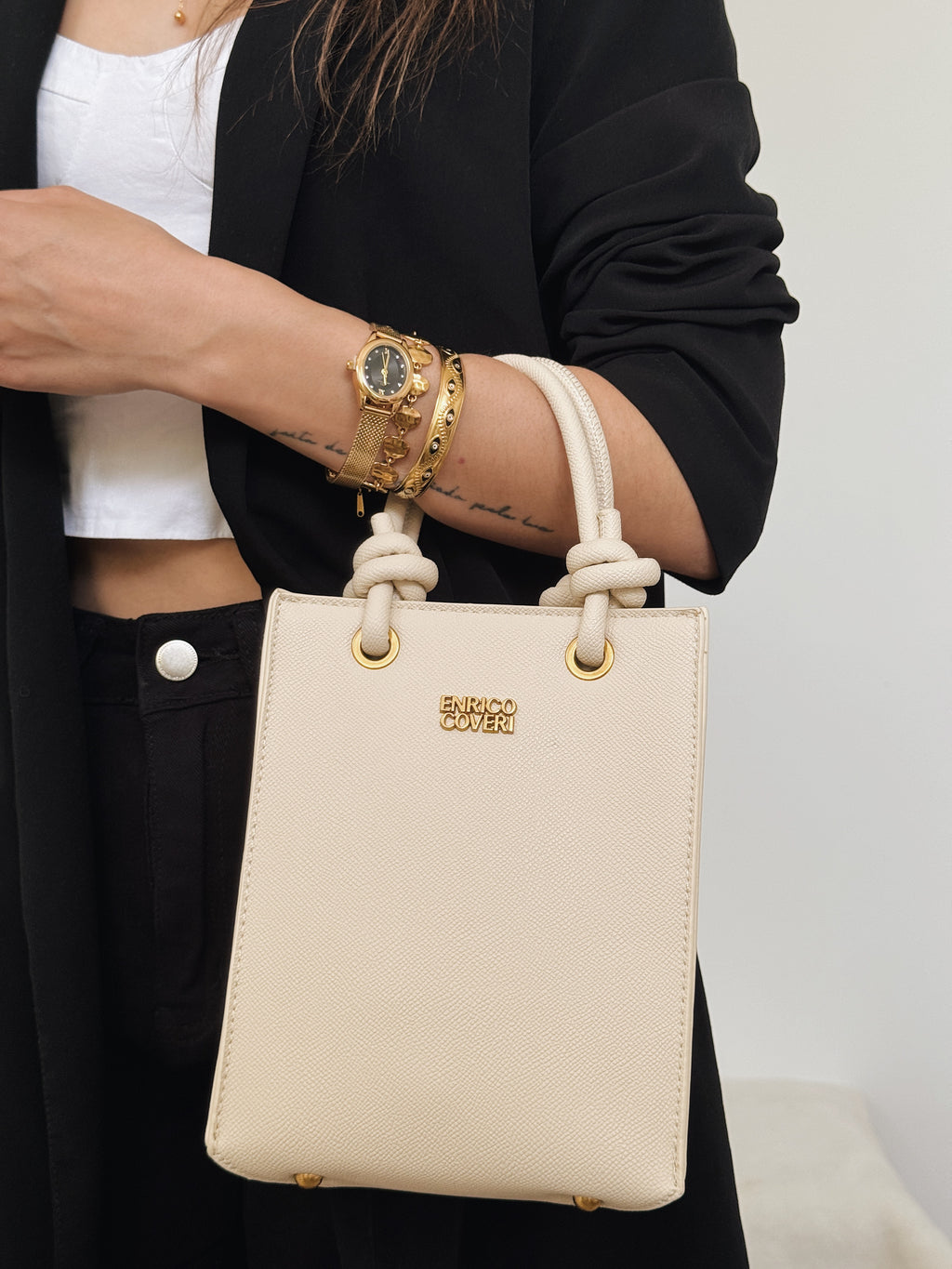 Mala Enrico Coveri | cor creme
