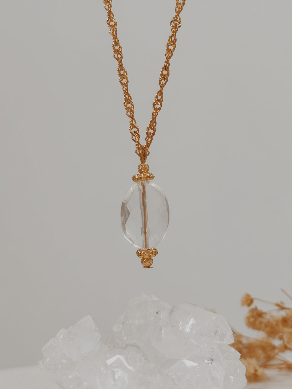Colar Abby Quartzo Cristal