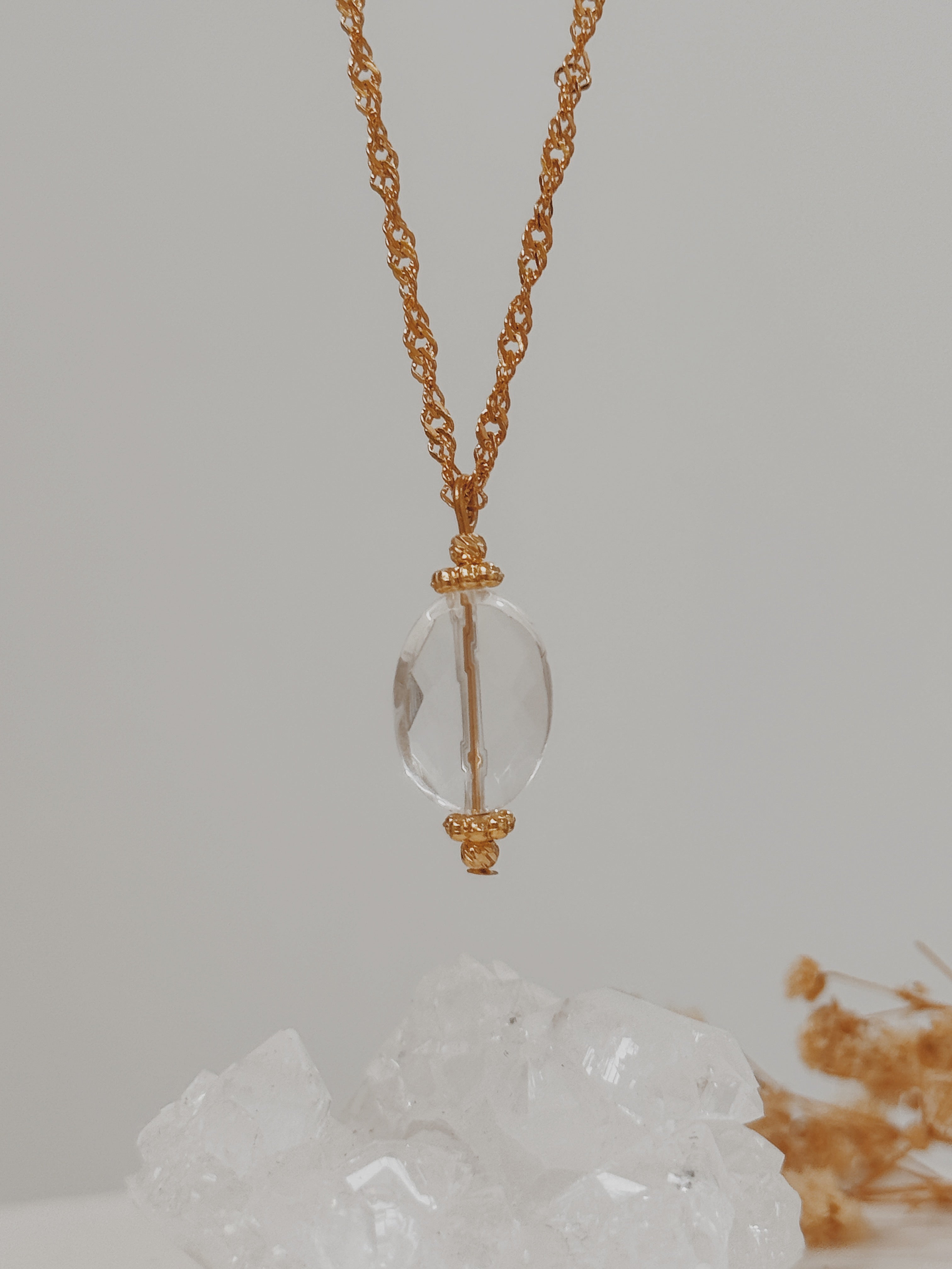 Colar Abby Quartzo Cristal