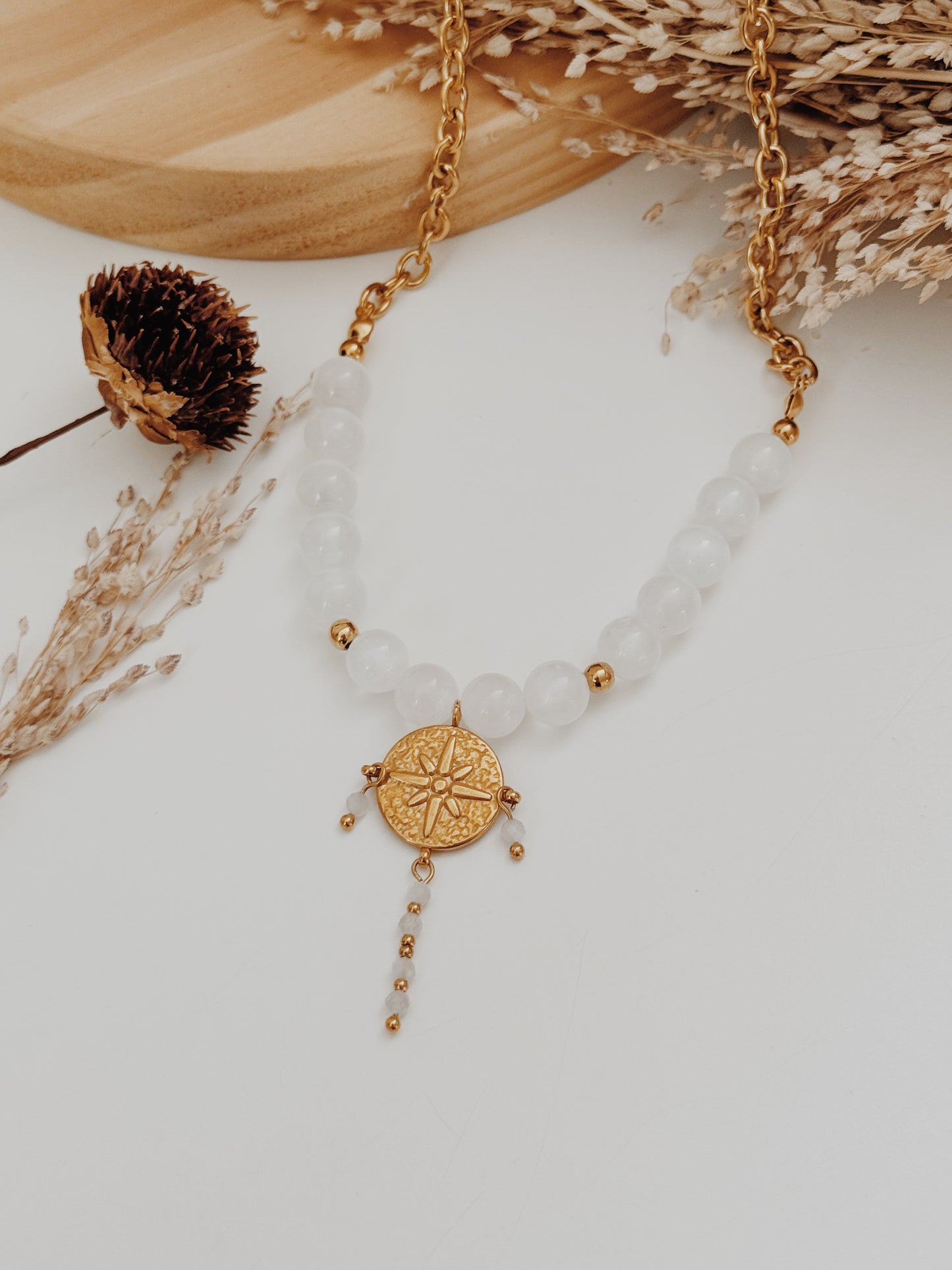 Colar Auriel Selenite