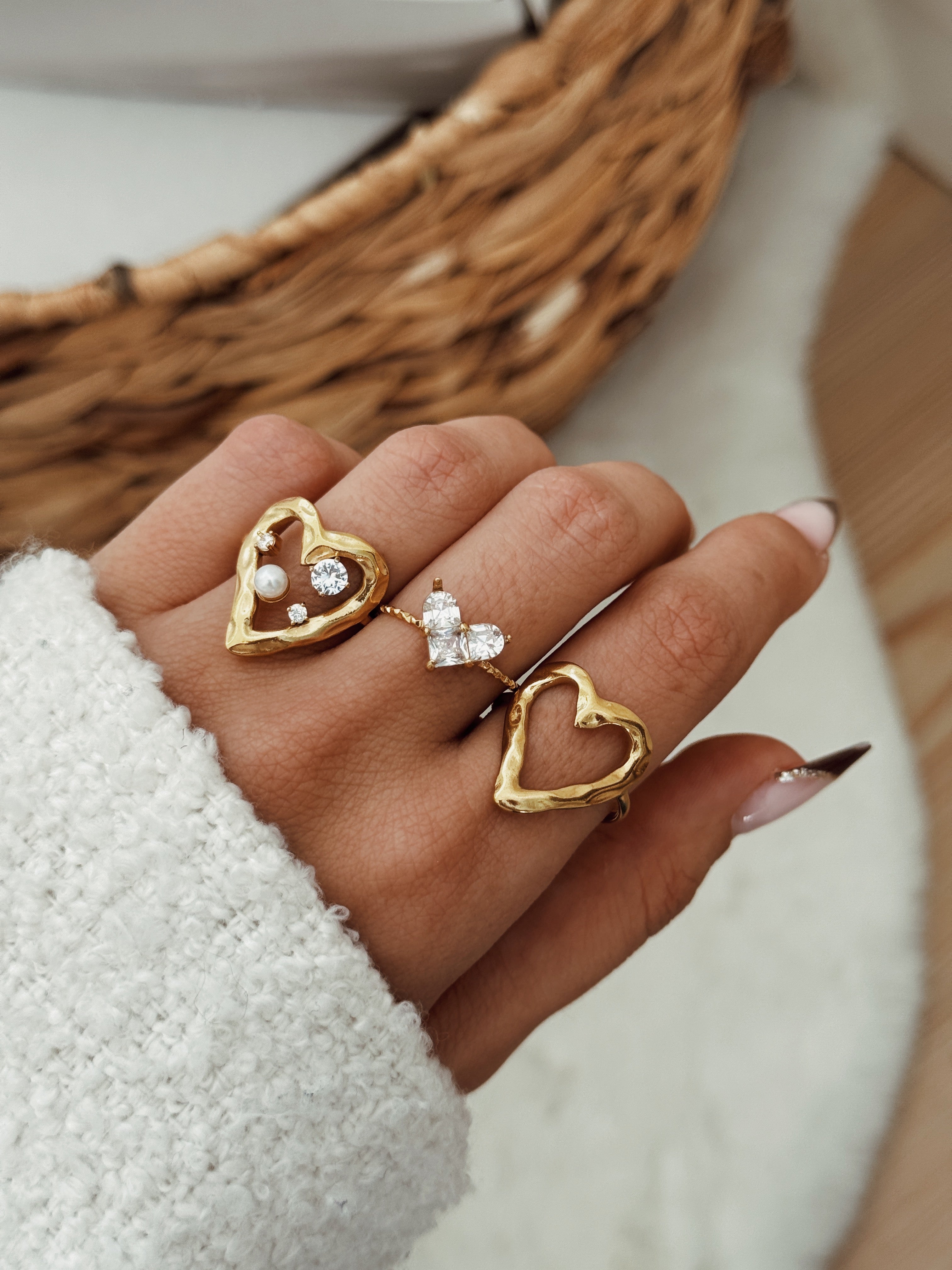 Anel Heart Simple