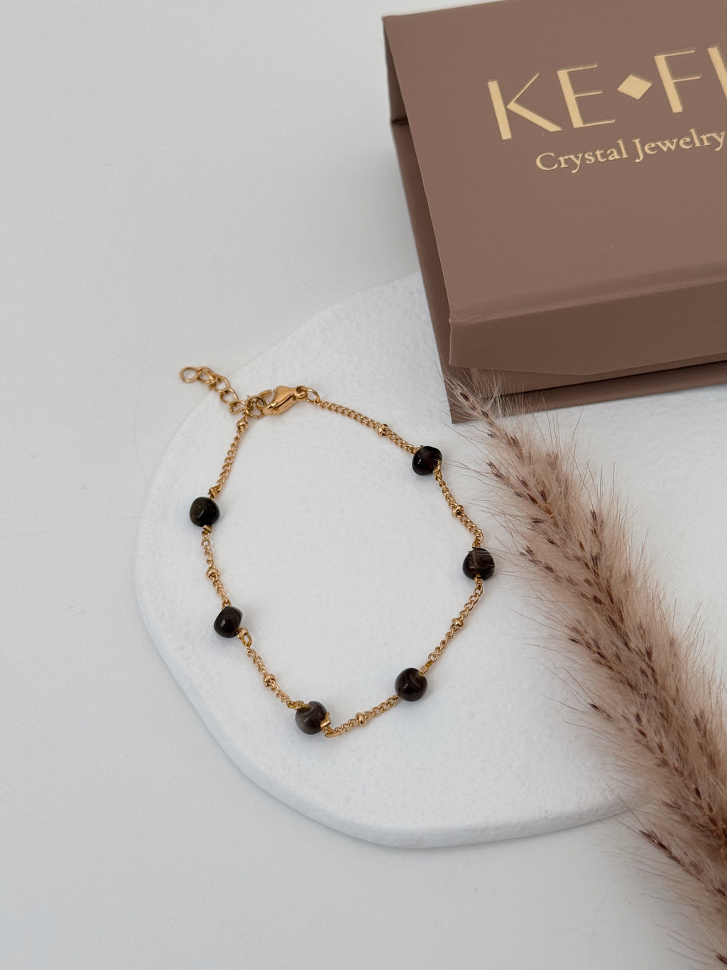 Pulseira Âncora Negra ( obsidiana )