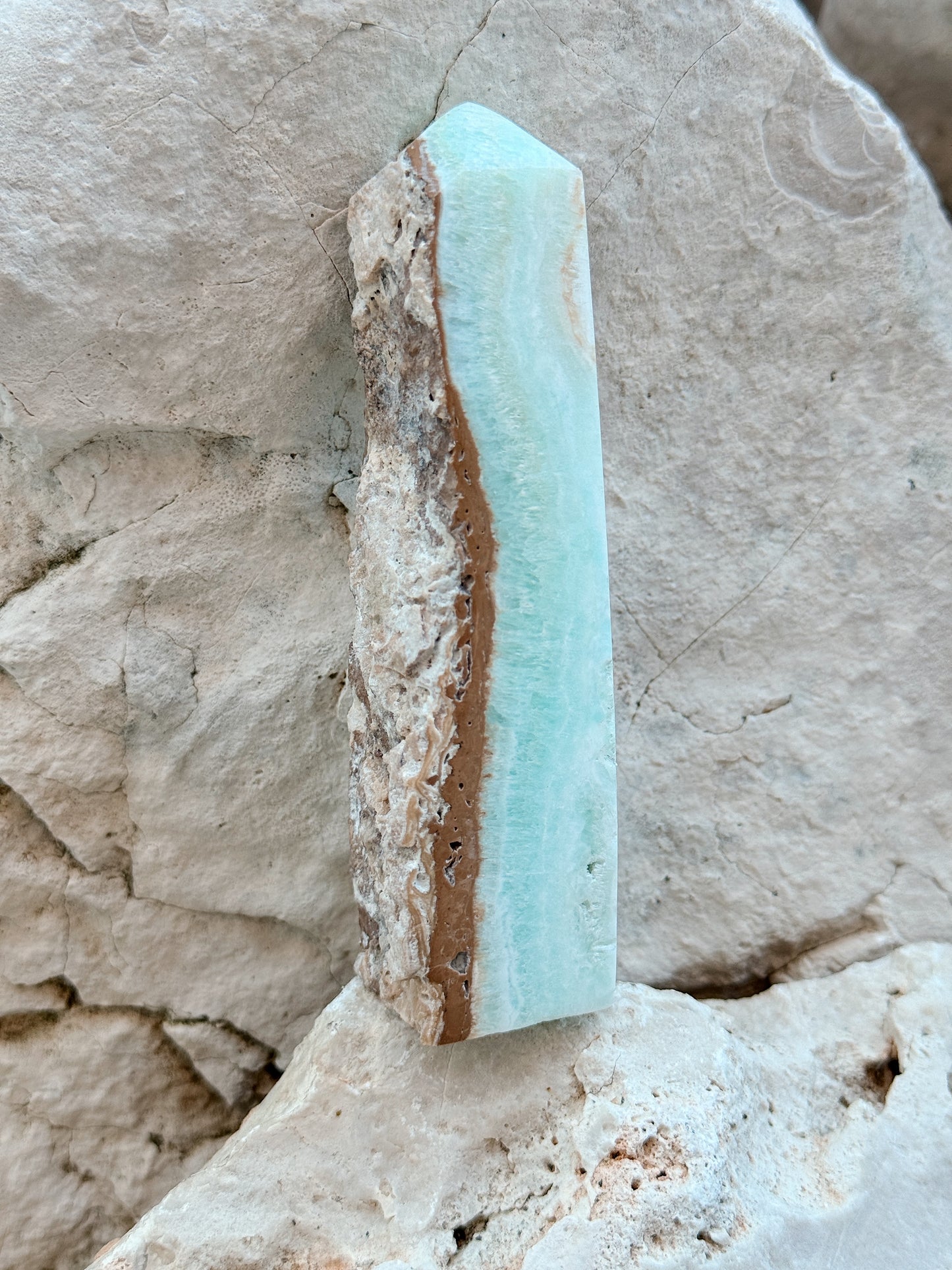 Obelisco de Aragonite Azul I