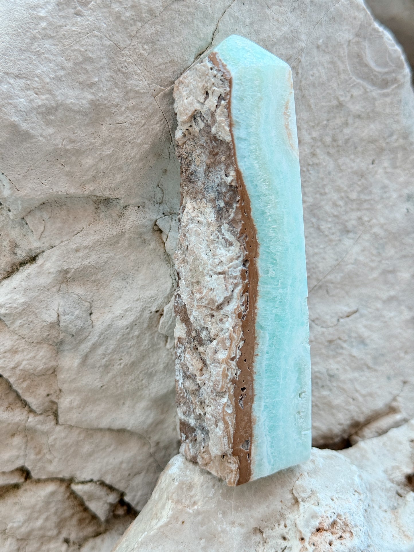 Obelisco de Aragonite Azul I