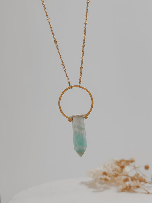 Colar Agni Aragonite Azul