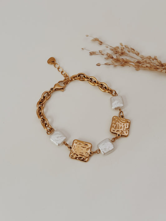 Pulseira maré dourada