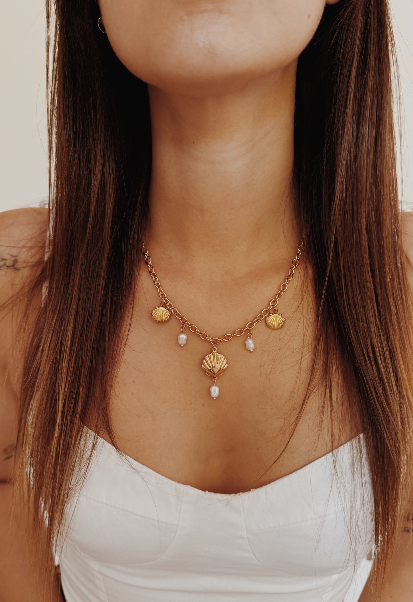 Colar Charm conchas
