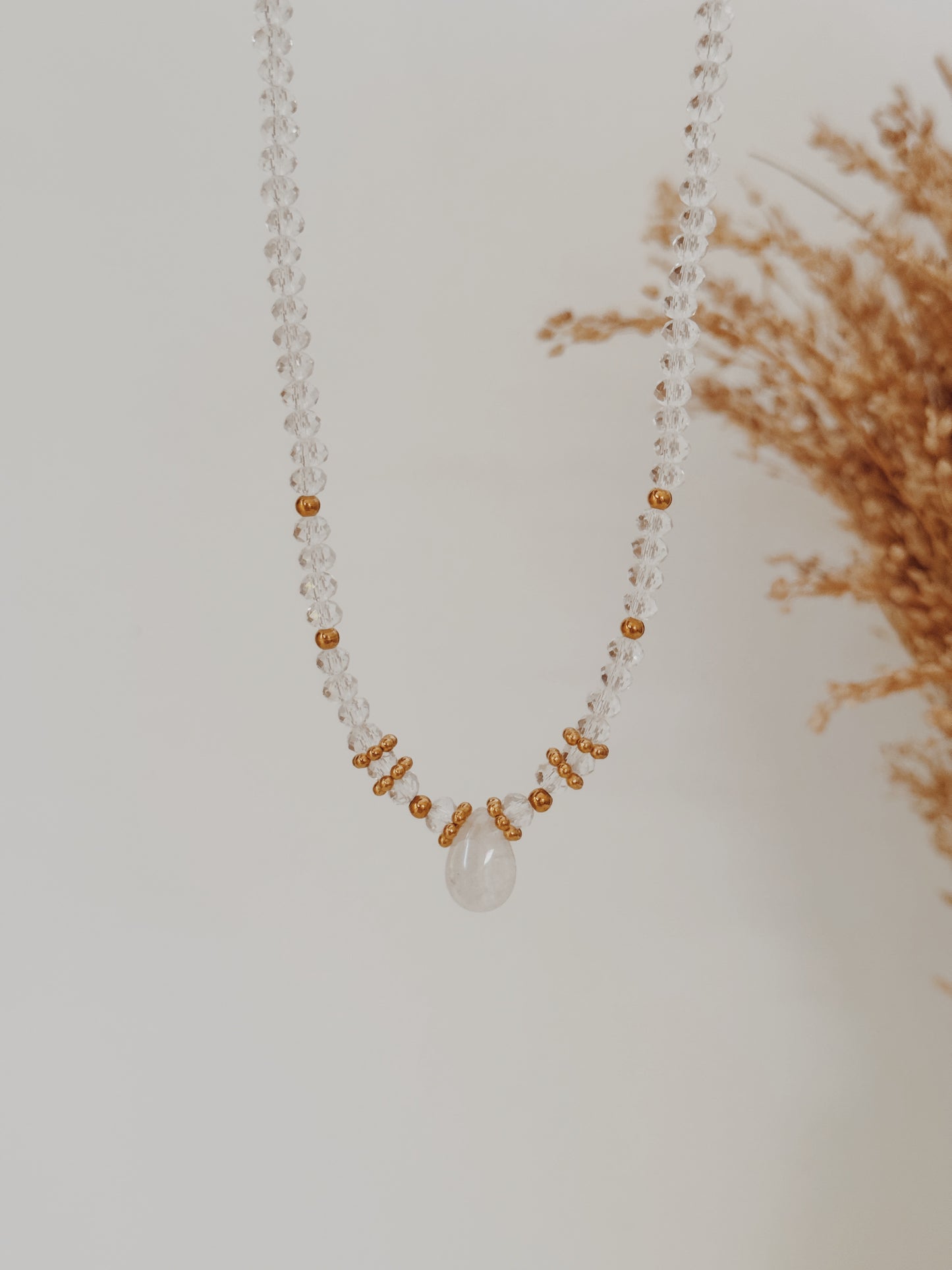 Colar Thalira Quartzo Cristal