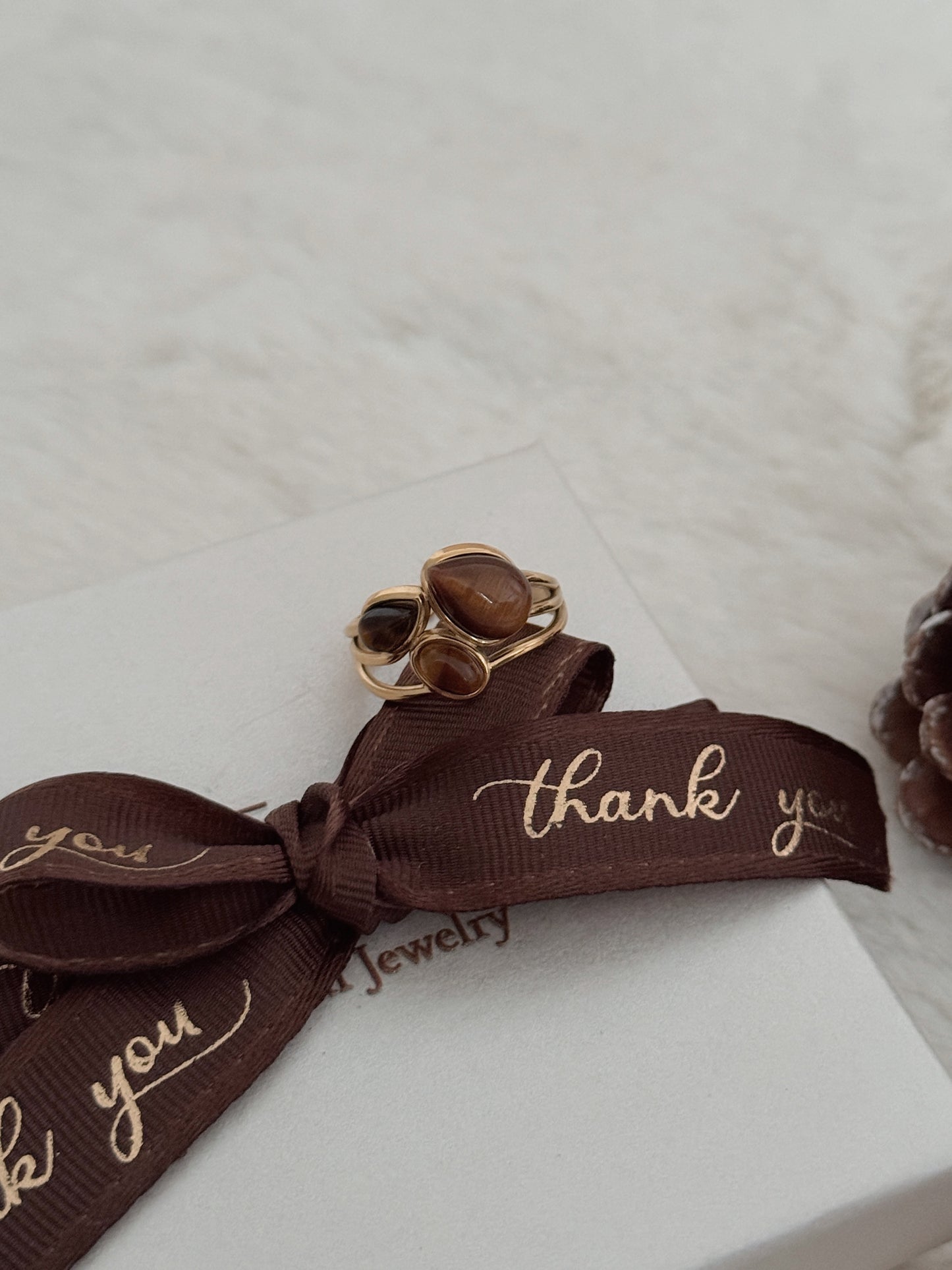 Anel Alaya Olho de Tigre