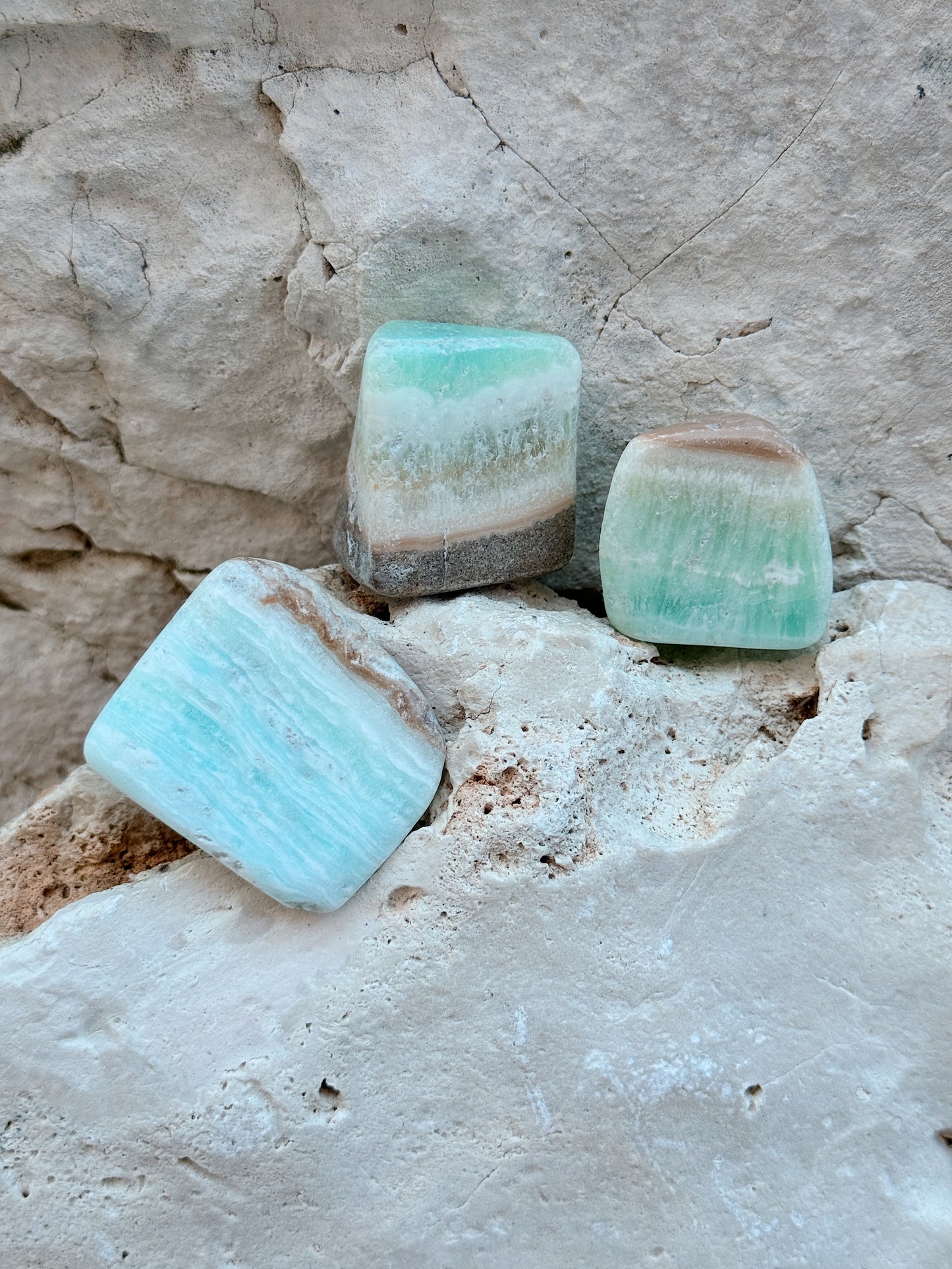 Aragonite Azul rolada