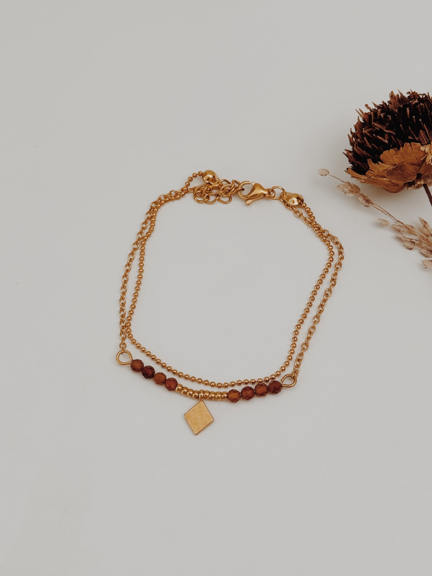 Pulseira dupla Âmbar