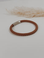 Pulseira Homem couro castanho