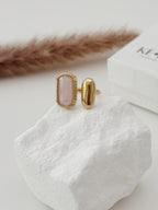 Anel Suave | quartzo rosa