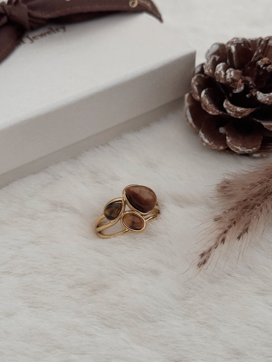 Anel Alaya Olho de Tigre