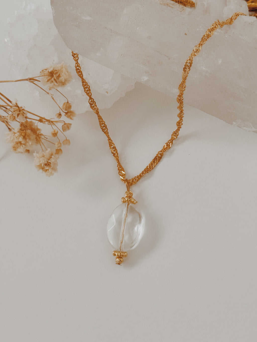 Colar Abby Quartzo Cristal