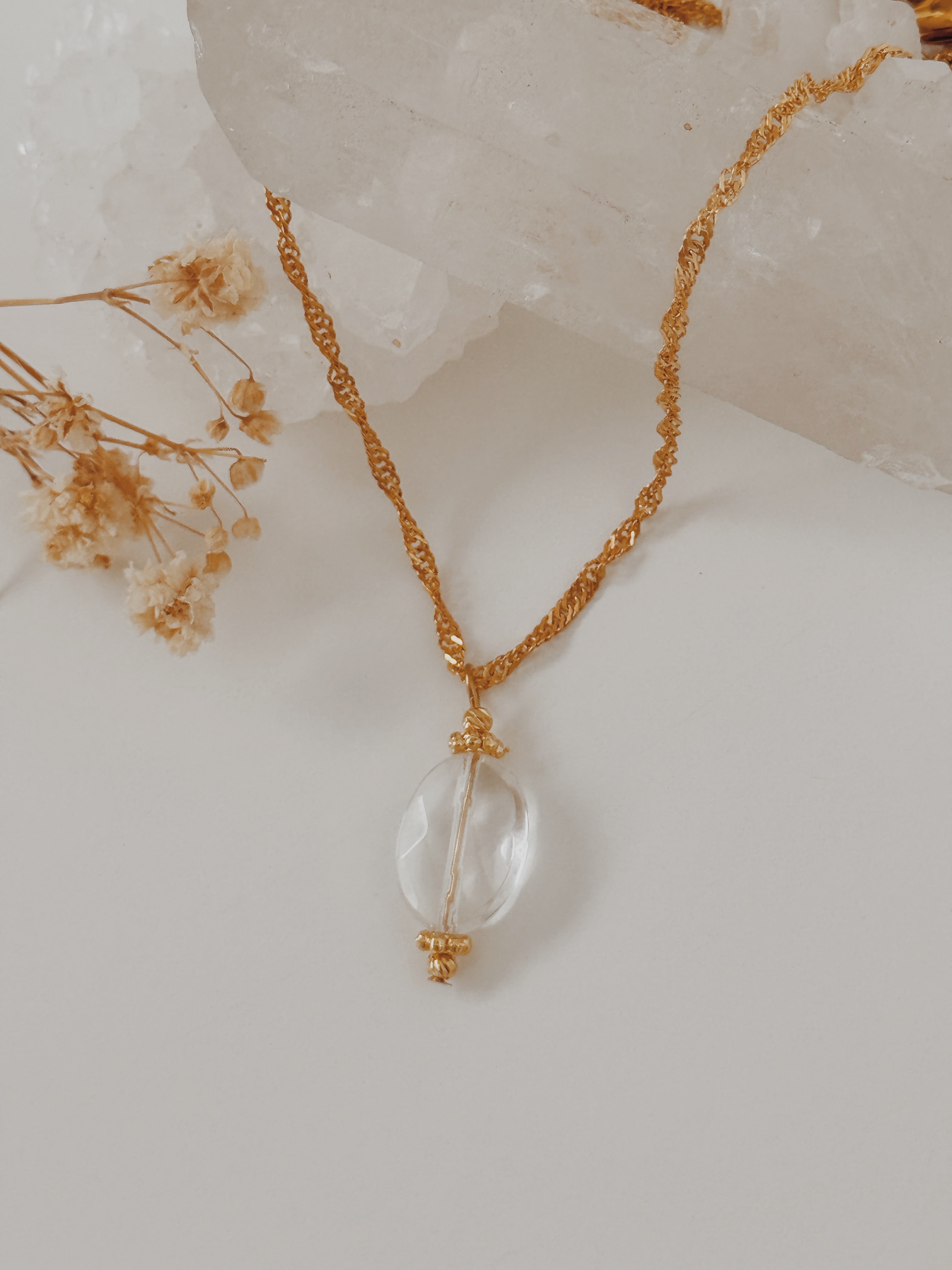 Colar Abby Quartzo Cristal