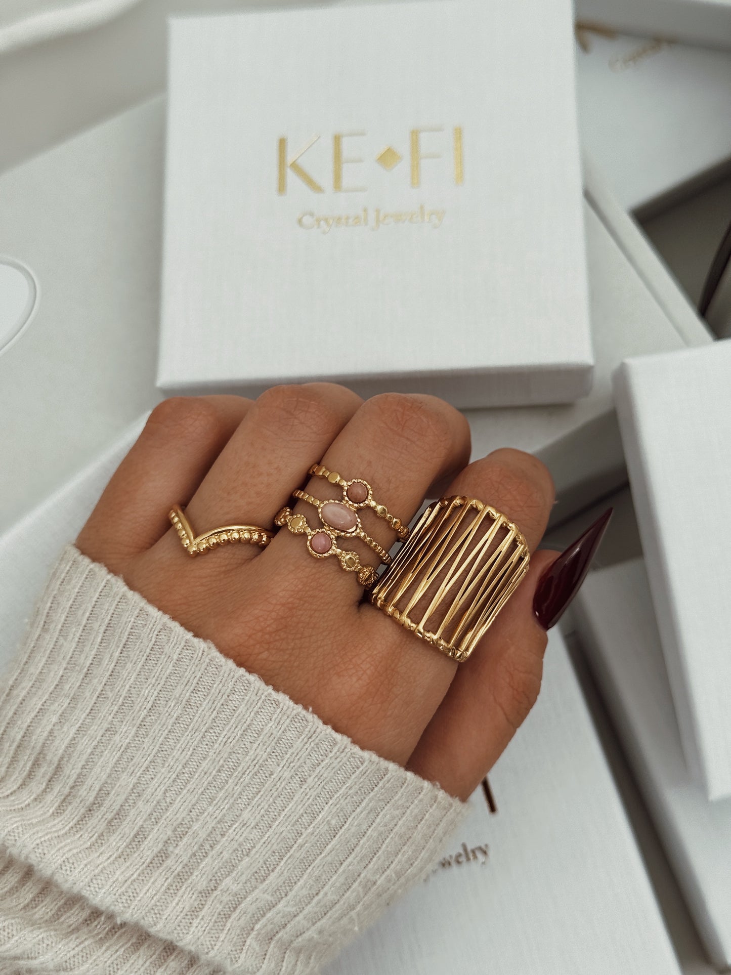 Anel Kaya Rodocrosite