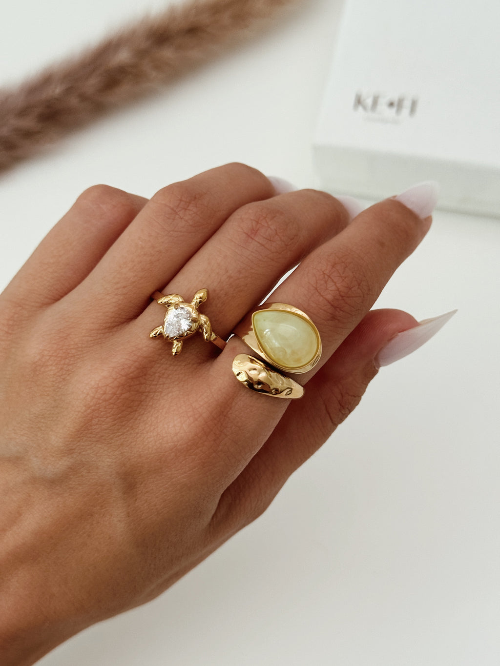 Anel Gota | Jade