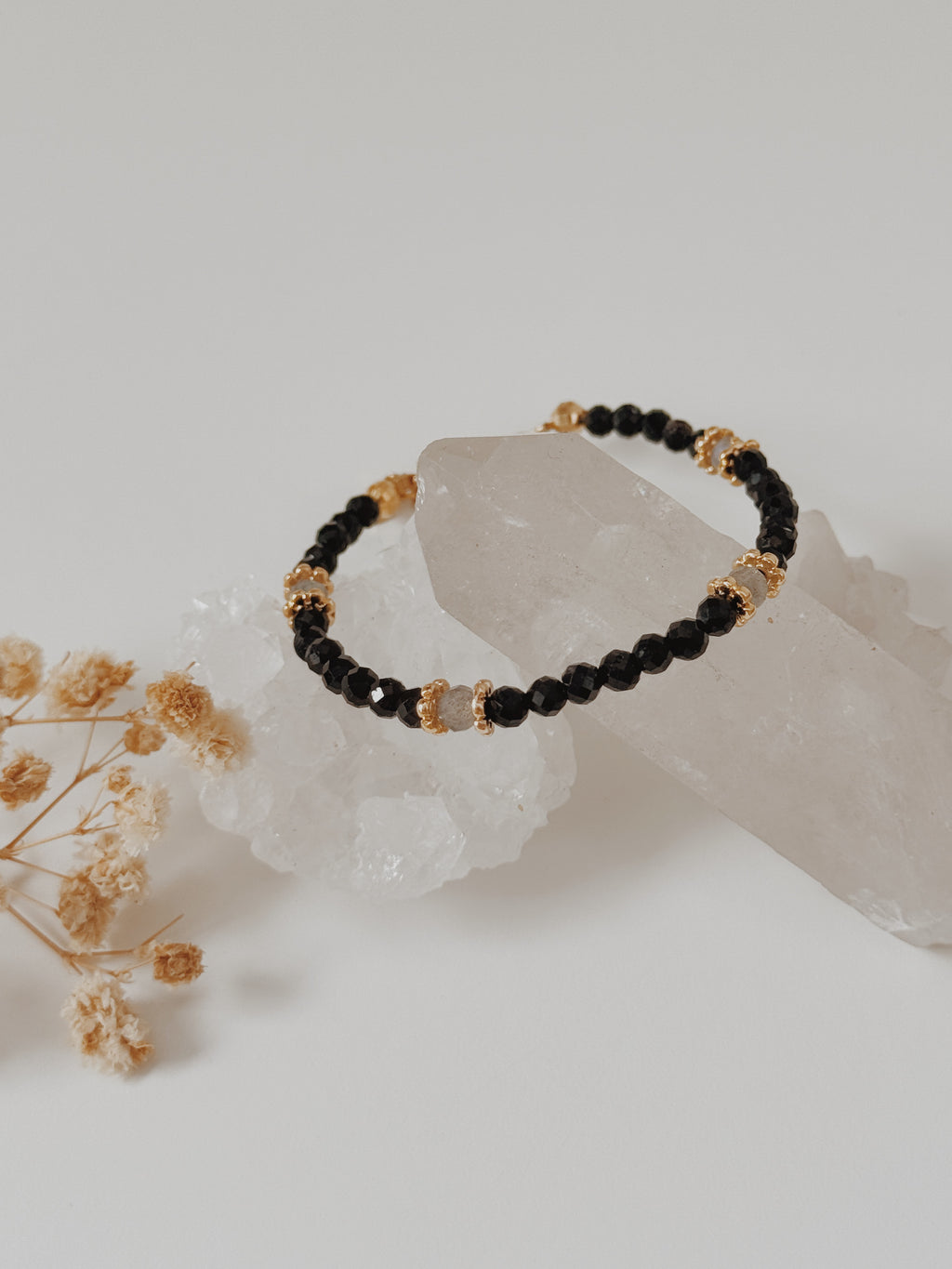 Pulseira Paola Turmalina e Labradorite