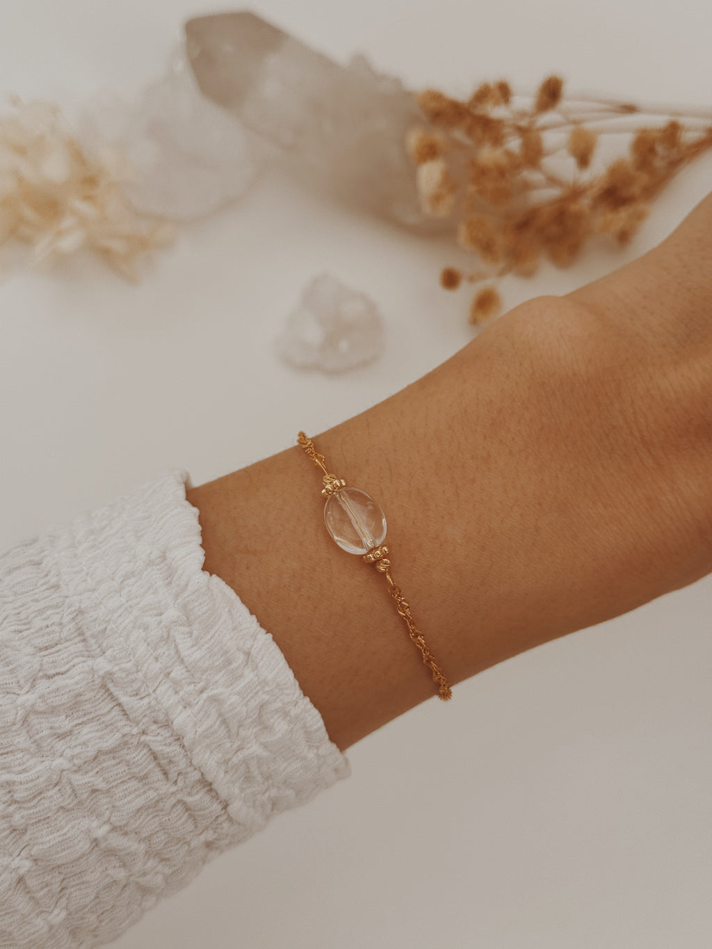 Pulseira Abby Quartzo Cristal