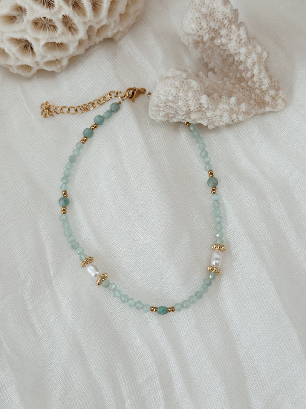 Pulseira de pé | agua marinha